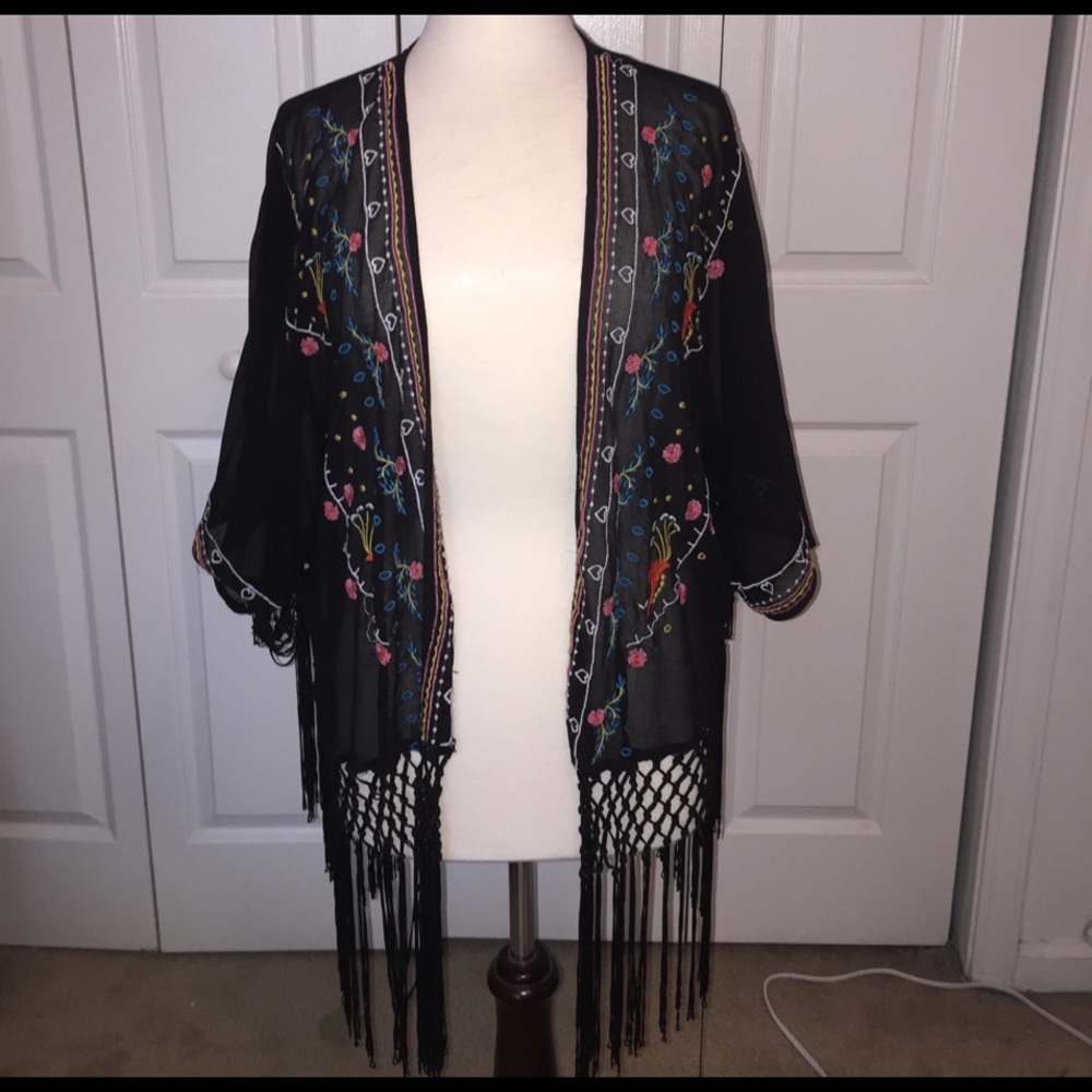 Sheer cardigan
