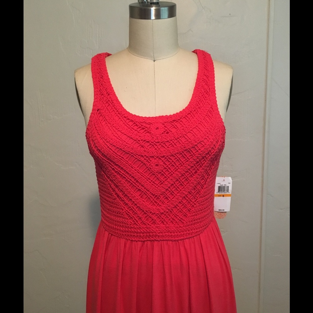 Gianni Bini Hot Pink Maxi Dress
