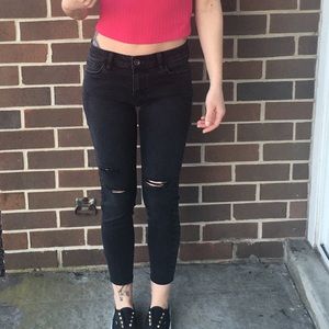 Vans distressed skinny jeans, shirt included!