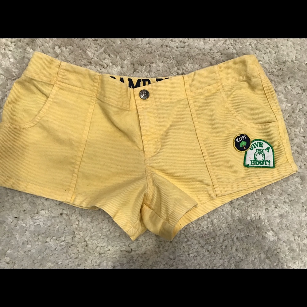 Victoria secret chord yellow shorts