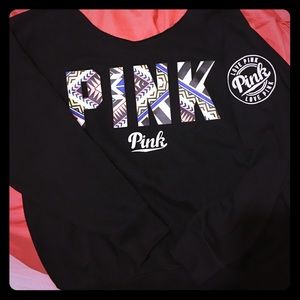 Victoria's Secret PINK open neck sweatshirt
