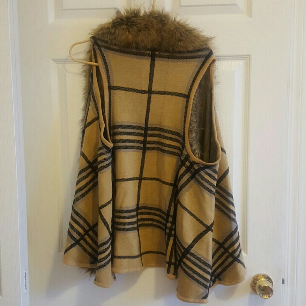 Faux fur vest