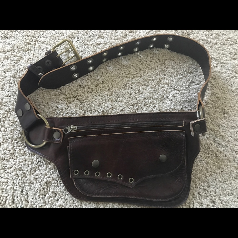 Leather belt purse bought in Thailand