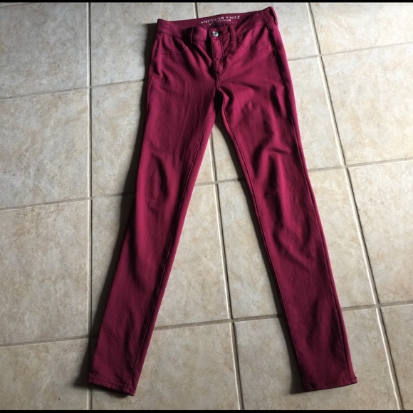 American Eagle Pants - Maroon American Eagle Jeans