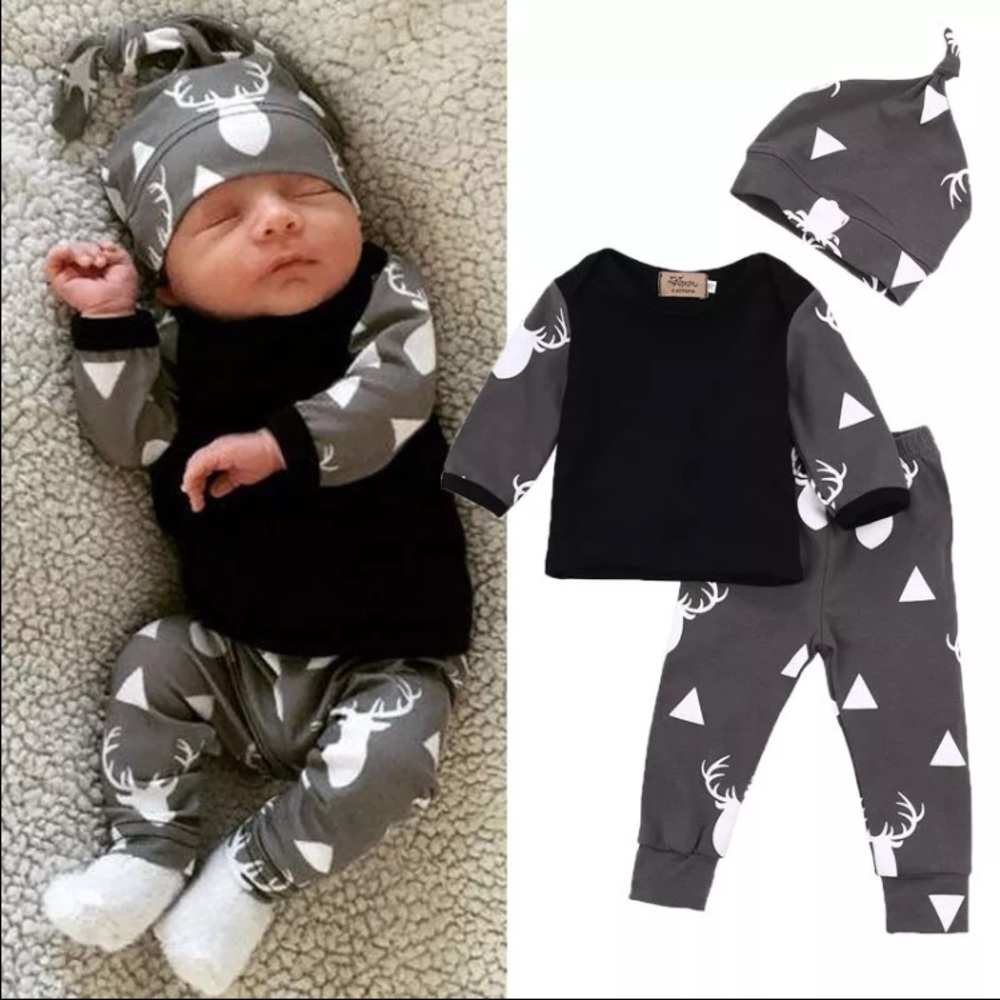 NEW 3 pc set 4-6 mo
