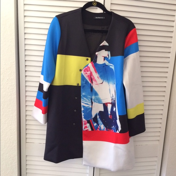 Fabulous Neoprene type coat - Picture 1 of 8