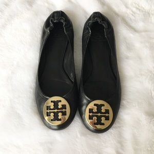 Black Tory Burch Reva Flats
