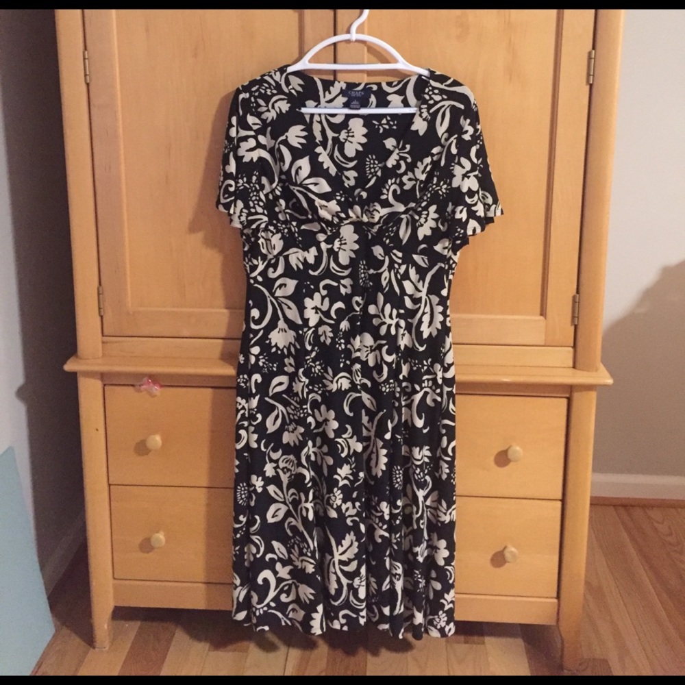 Chaps cross front spring dress