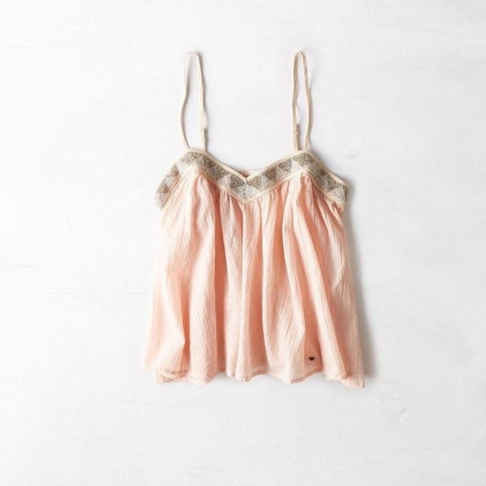 beaded neckline tank