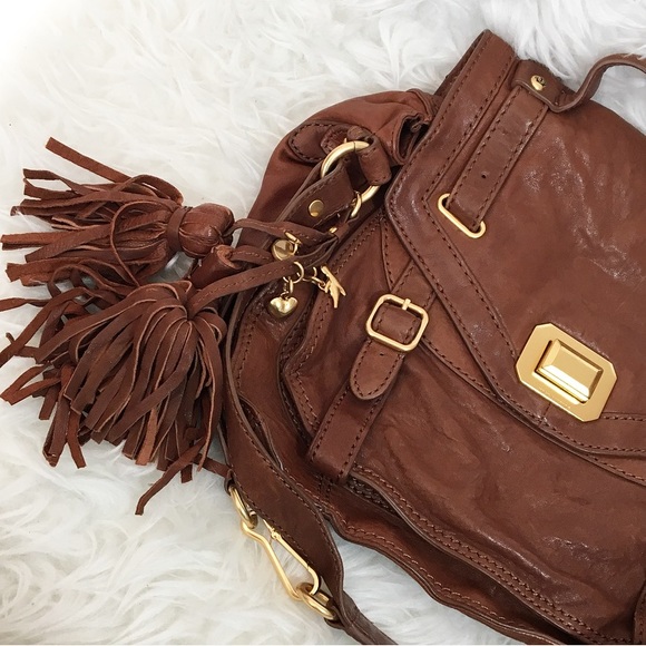 Juicy Couture Leather Turn Lock Tassel Satchel Bag - Picture 3 of 8