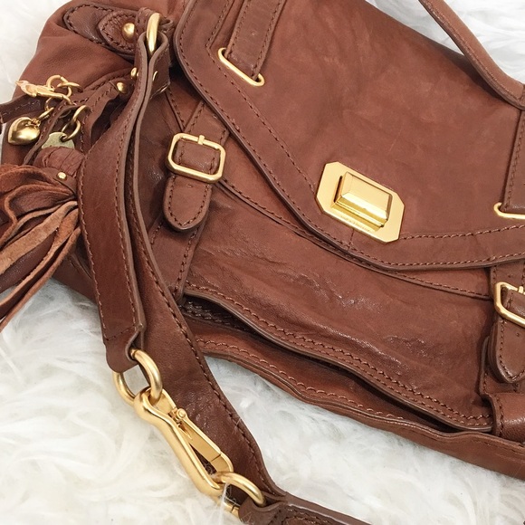 Juicy Couture Leather Turn Lock Tassel Satchel Bag - Picture 6 of 8