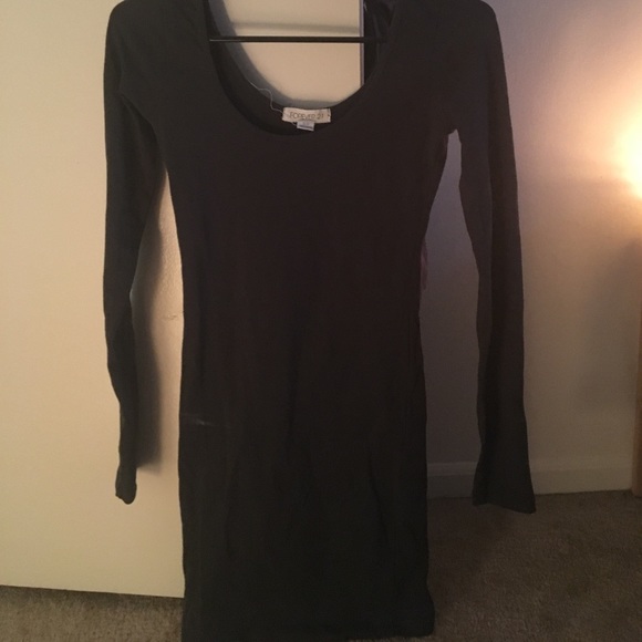 Dark green jersey dress - Picture 1 of 2
