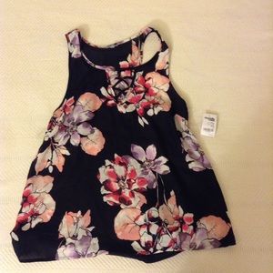 Mesh floral shirt