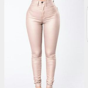 Fashionova Metallic Copper Jeans