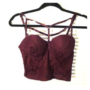 Maroon Bustier