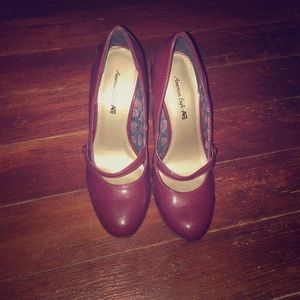 Burgundy American Eagle heels