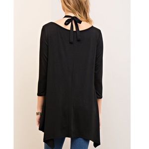 Bellanblue Tops - 🚨1 HR SALE🚨EMMA asym halter neck tunic top BLACK Bellanblue Tops - 🚨1 HR SALE🚨EMMA asym halter neck tunic top BLACK