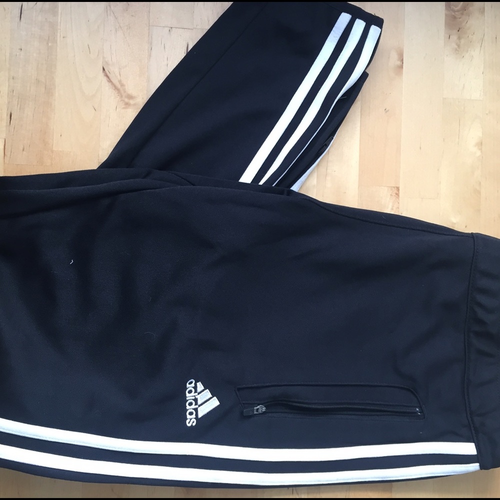 Adidas black track pants