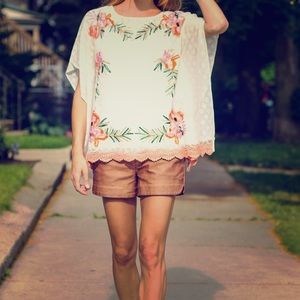 Augustine Stitched Poncho - Anthropologie