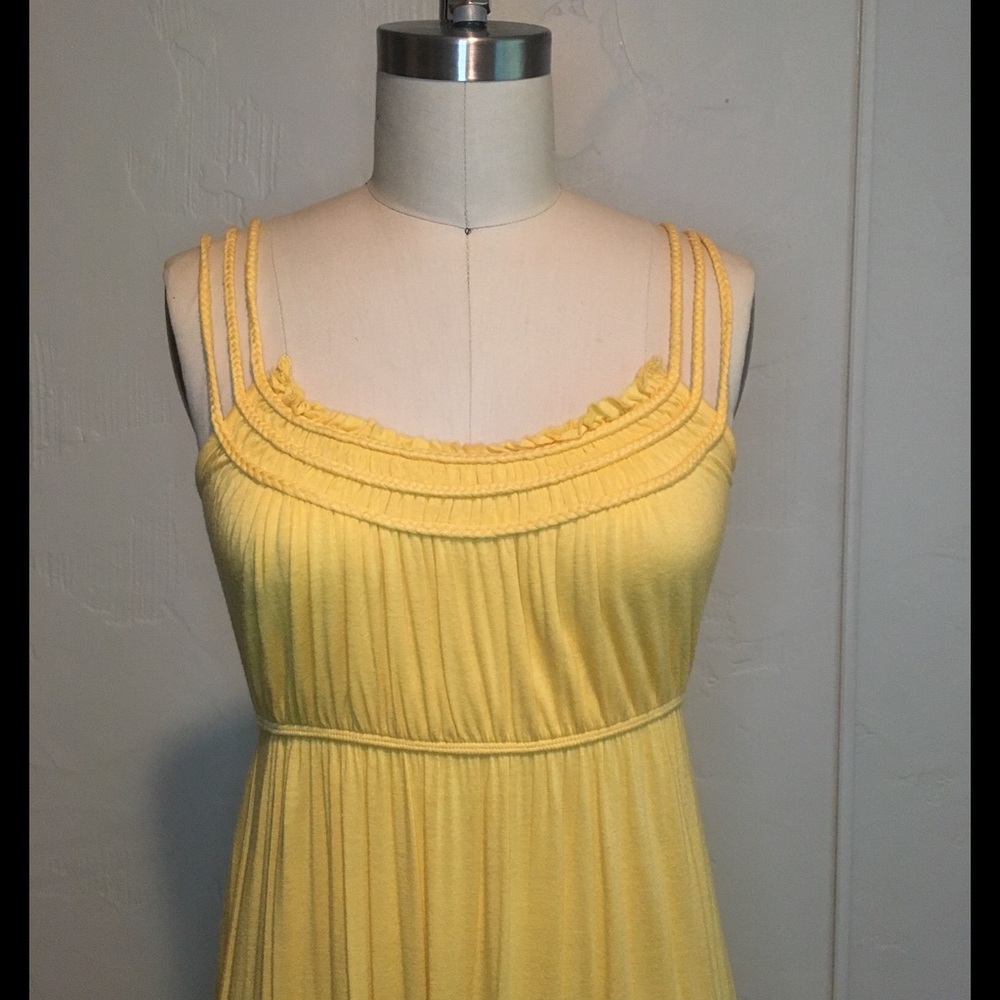 Yellow Braided Maxi Dress