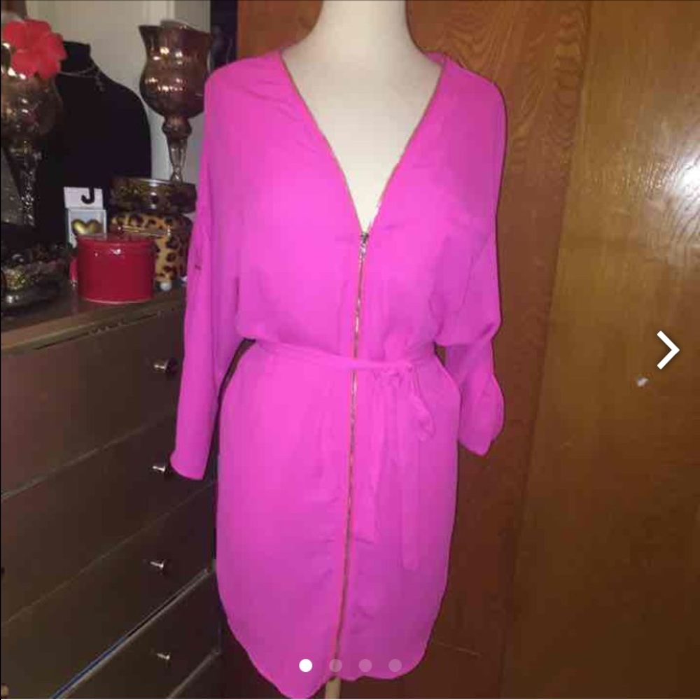 Hot pink dress