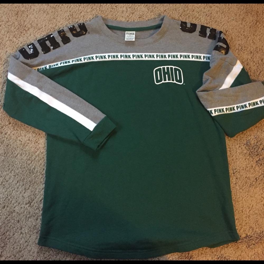Ohio university pink sweater