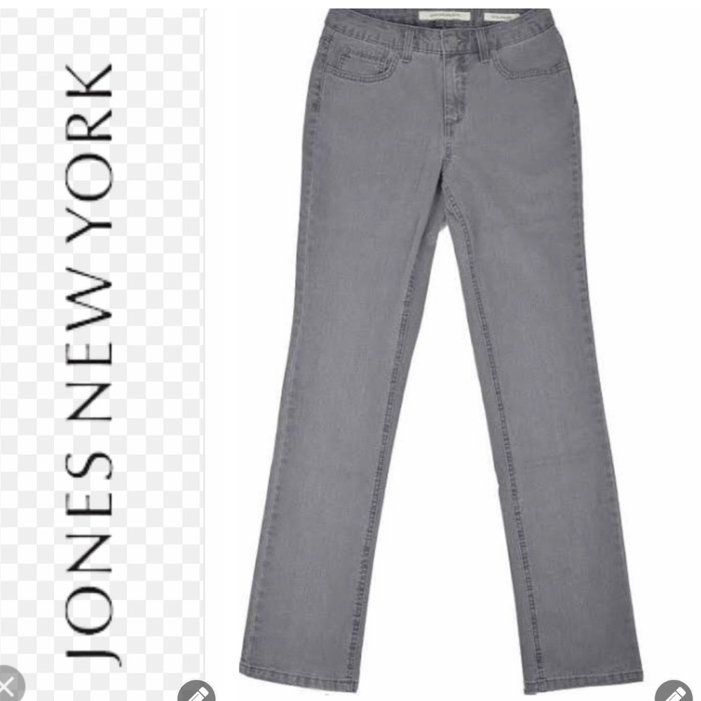NWT Jones New York Secret Slimming Gray Jeans - Picture 2 of 8