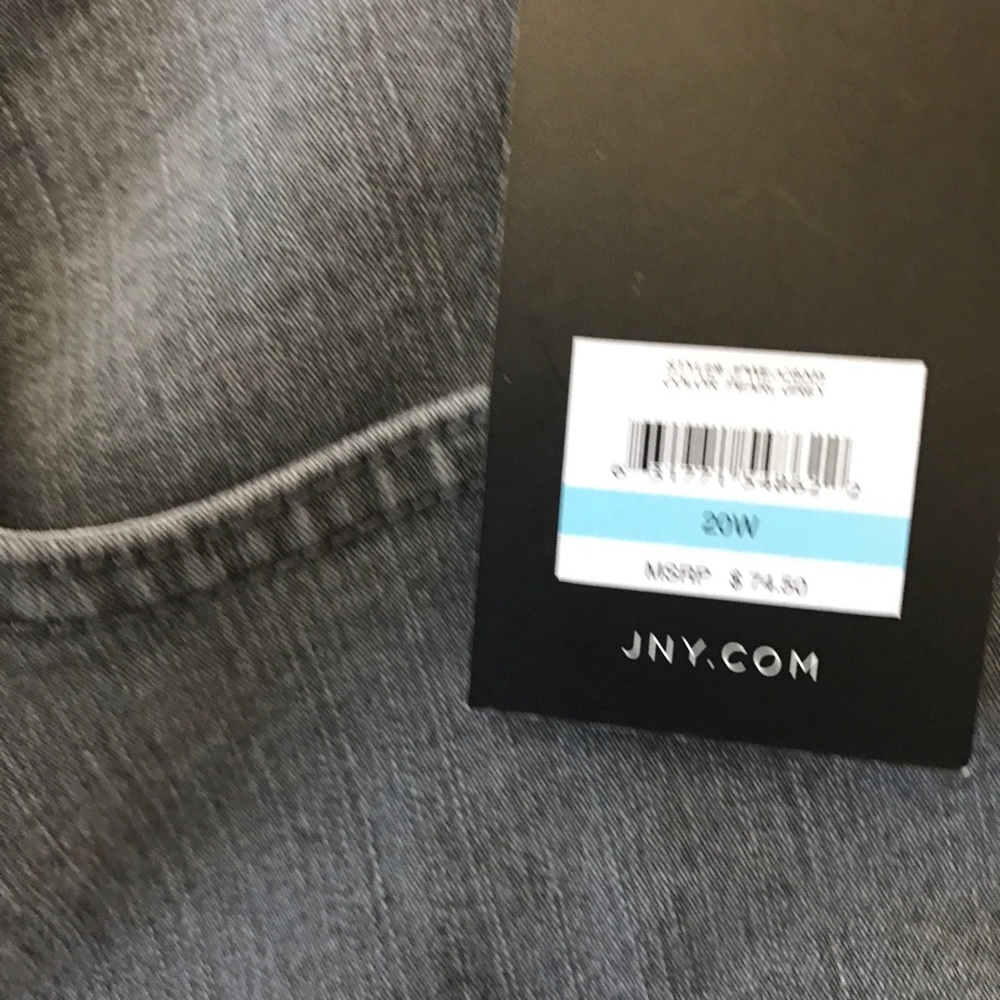 NWT Jones New York Secret Slimming Gray Jeans - Picture 6 of 8