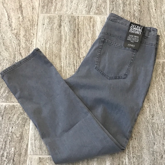 NWT Jones New York Secret Slimming Gray Jeans - Picture 3 of 8