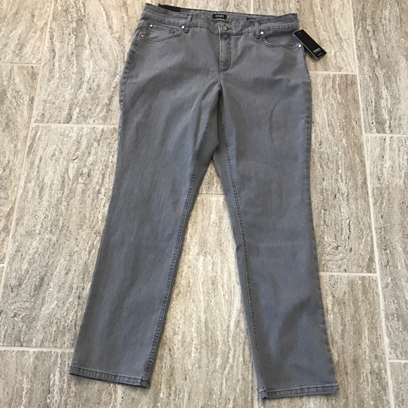 NWT Jones New York Secret Slimming Gray Jeans - Picture 4 of 8