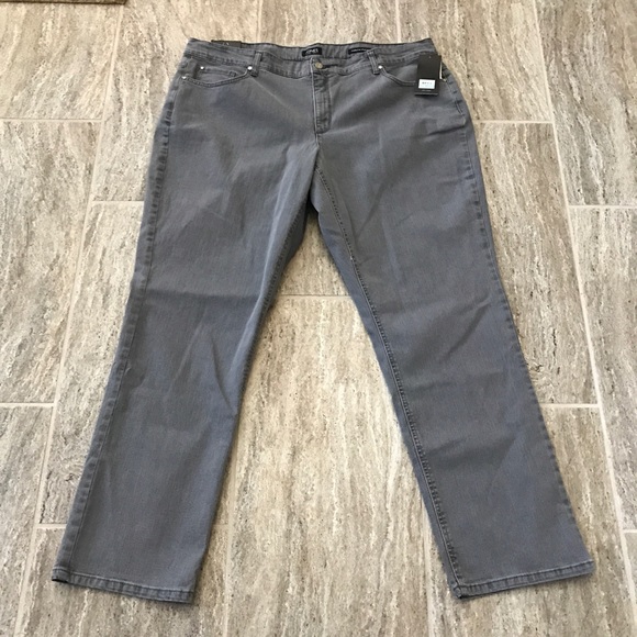 NWT Jones New York Secret Slimming Gray Jeans - Picture 5 of 8