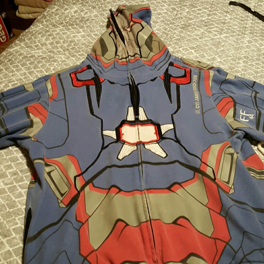 Captain America zip face Hoodie