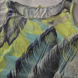 Forever 21 crop top feather tank