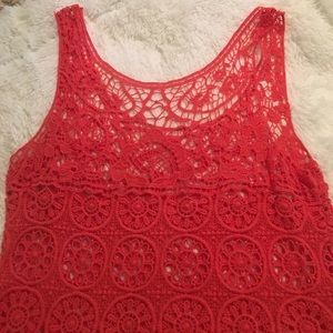 Ladies lace tank top