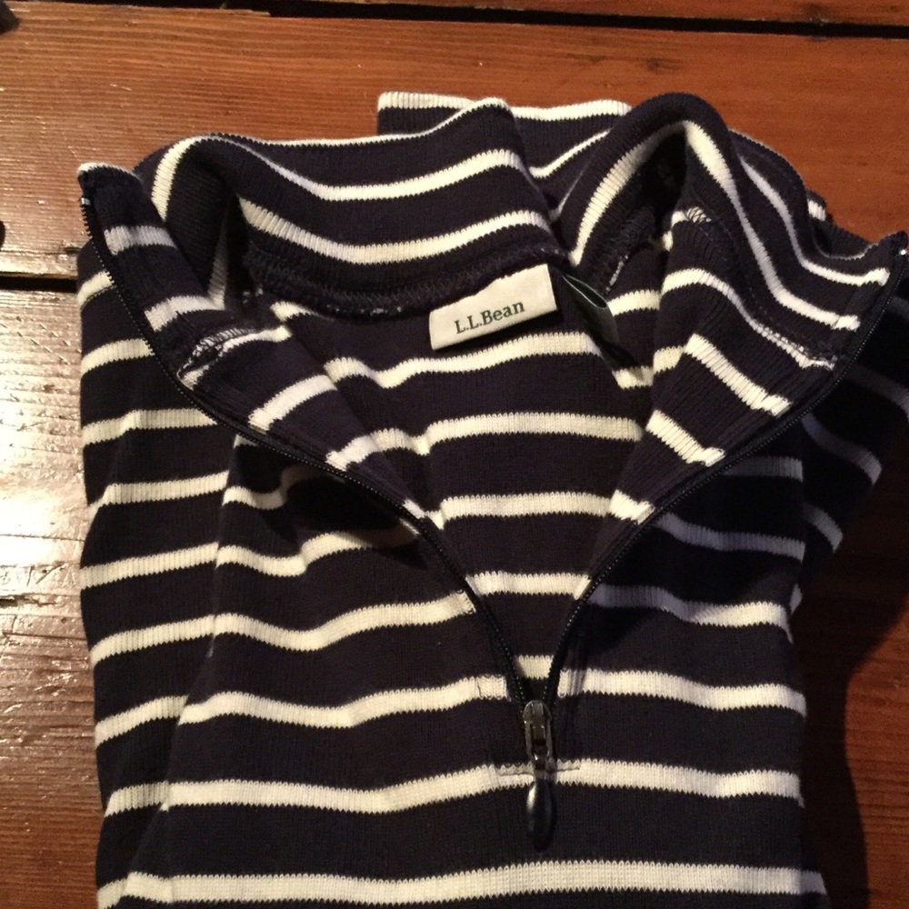 Navy L.L. Bean quarter zip