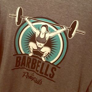 Barbells and Ponytails Zip Up Hoodie