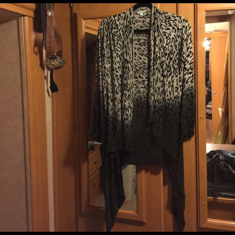 Leopard cover up/ cardigan