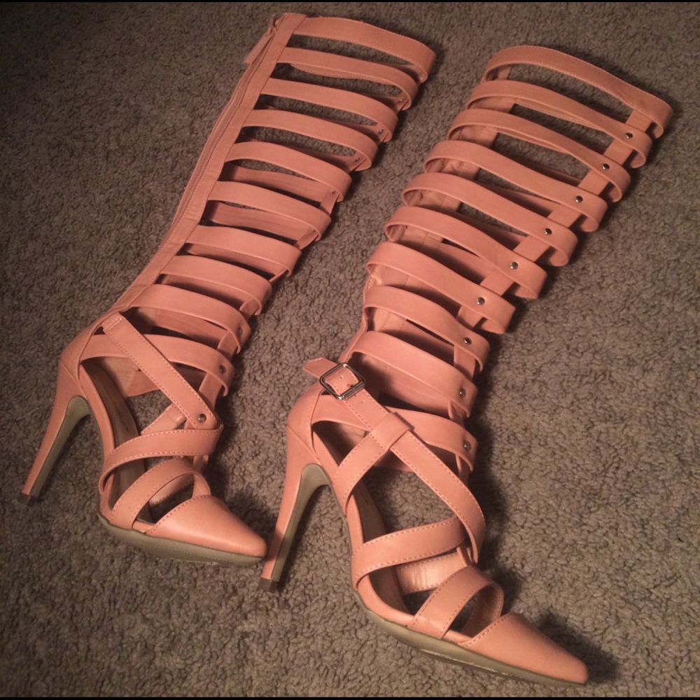 Knee high heels
