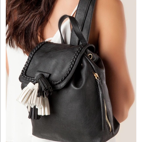 NWT Francesca's Leather Backpack - Picture 2 of 4