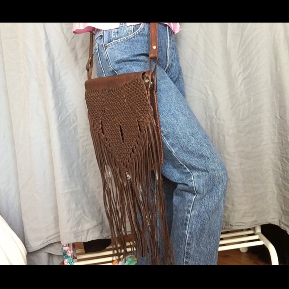 100% leather Moroccan made side bag