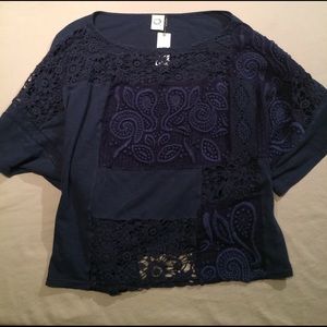 Anthropologie Lace top Medium