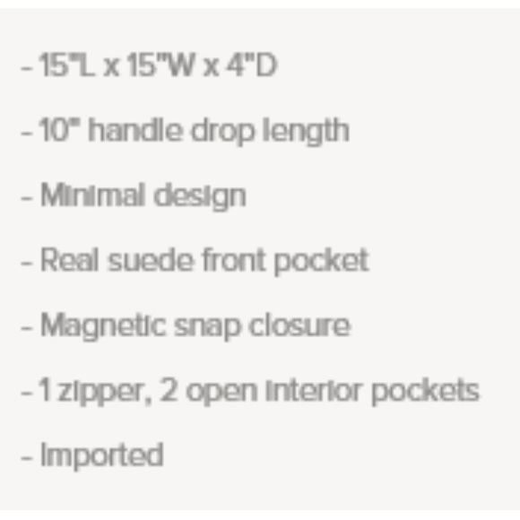 NWT Francesca's Leather Black Tote - Picture 4 of 4