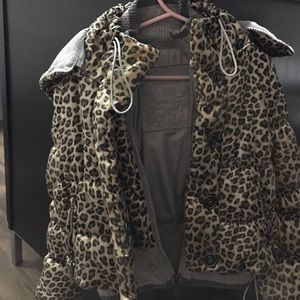Monalissa European Leopard print toddler/kid coat