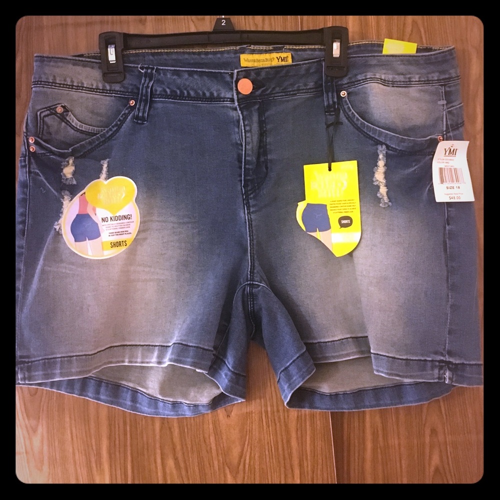 YMI Wanna Betta Butt? Size 18 Distressed shorts