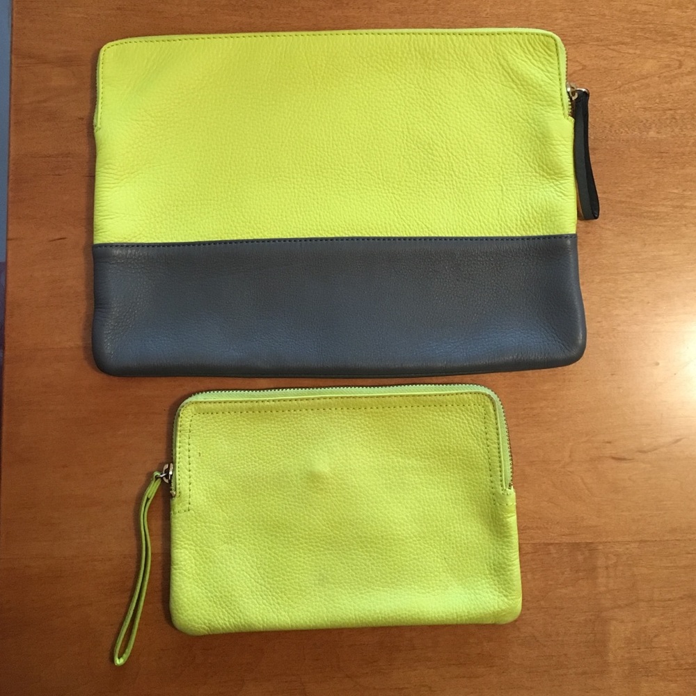 Neon & Gray Clutch & Bag