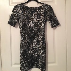 Black and white dress