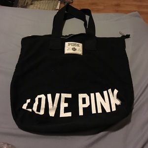 PINK Victoria secret zippered Tote