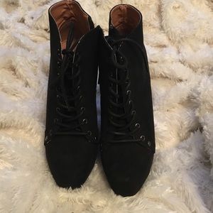 Size 6 black booties from Charlotte Russe