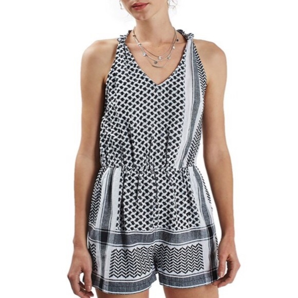 Topshop Scarf Print Romper Size 8 (US S/M)