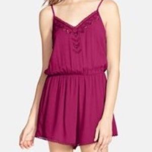 Hot pink romper